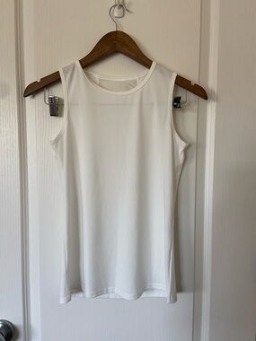 White Activewear Tank Top